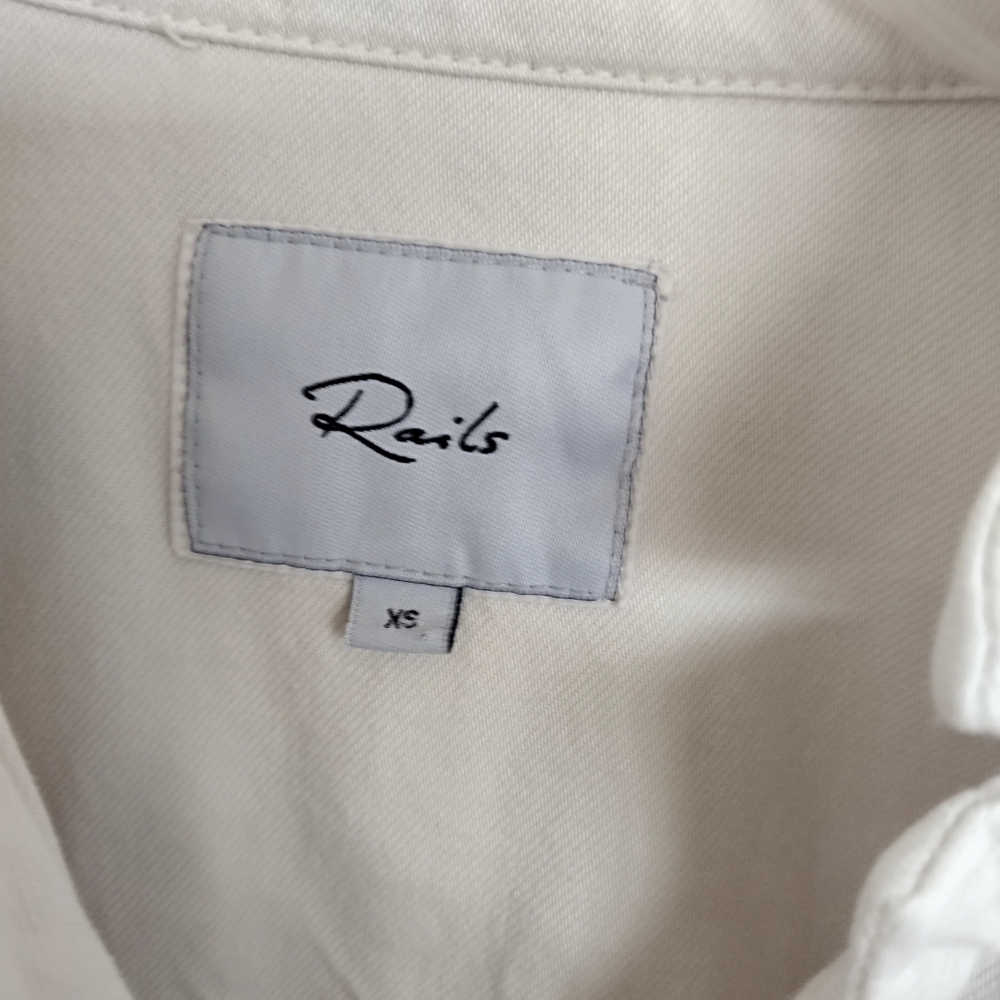 Rails Dixon Utility Jumpsuit In Cream Sz Xs - image 4